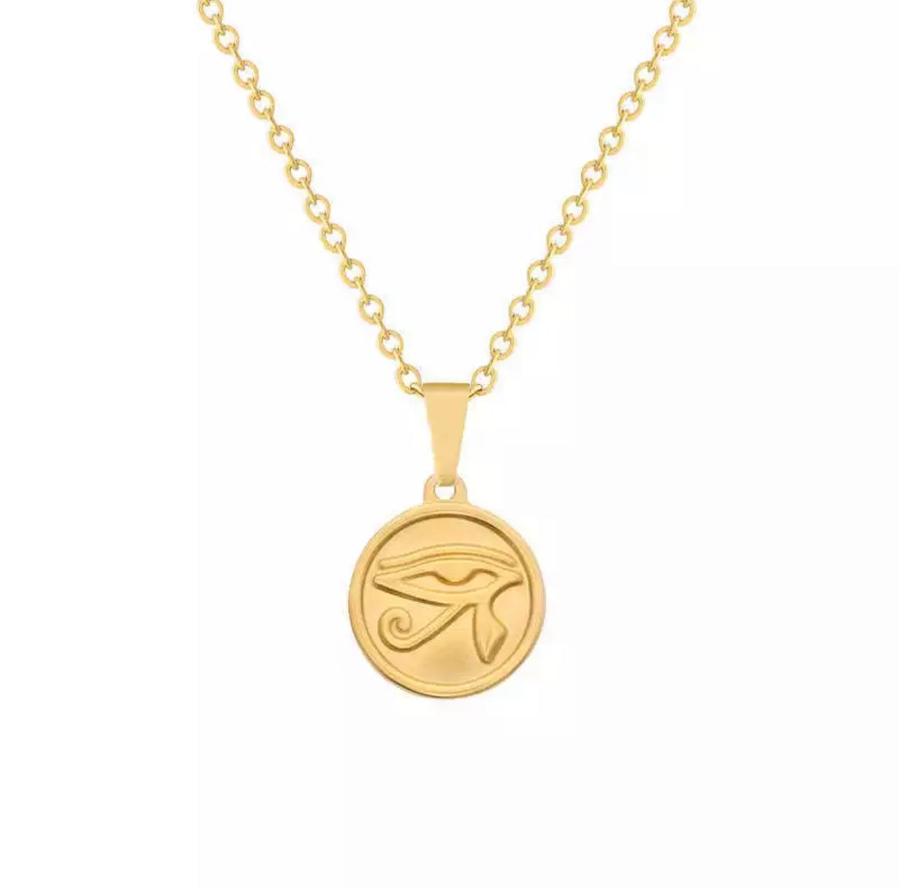 Eye Of Horus Disc Necklace