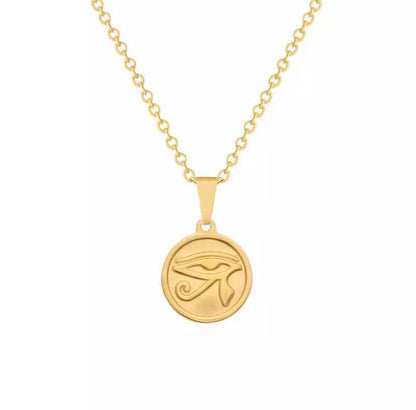Eye Of Horus Disc Necklace