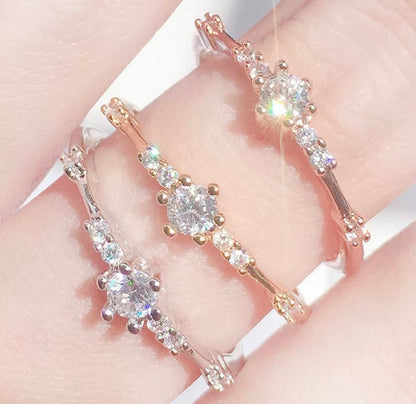 Gold Princessa Stack Ring