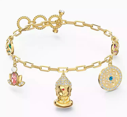 Gold Buddha Charm Bracelet