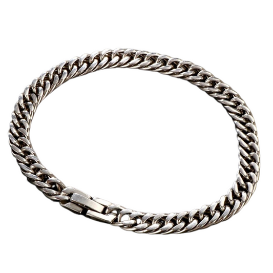 Men’s Silver Vintage Link Bracelet