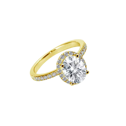 Gold Oval Halo