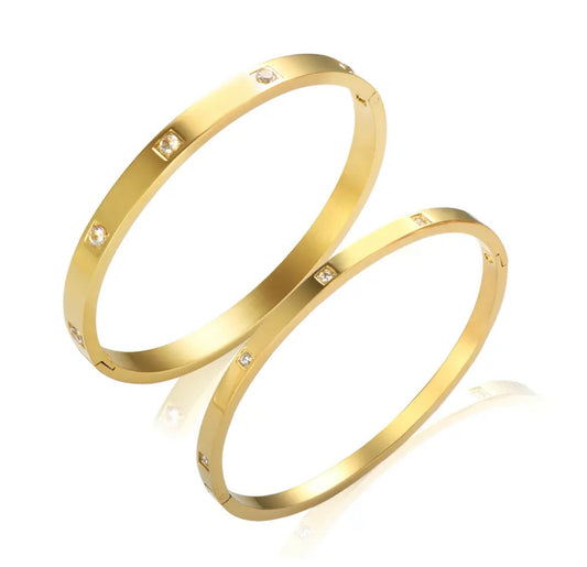 Gold Classica Bangle (4mm, 6mm)