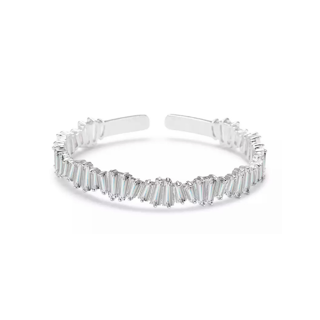 Silver Extrodinaire Baguette Cuff
