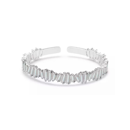Silver Extrodinaire Baguette Cuff