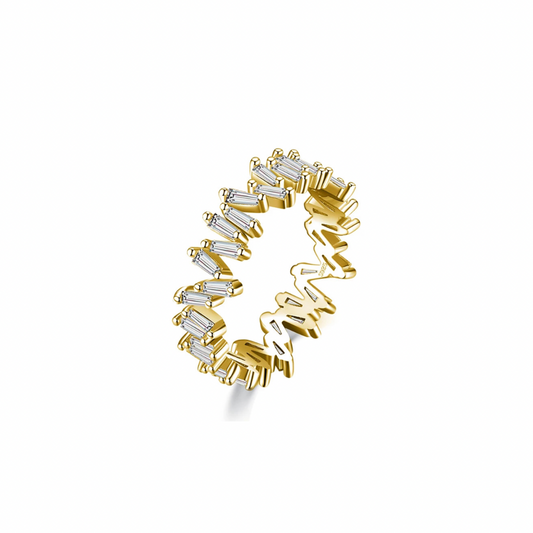 Gold Icelandic Full Eternity Stack Ring