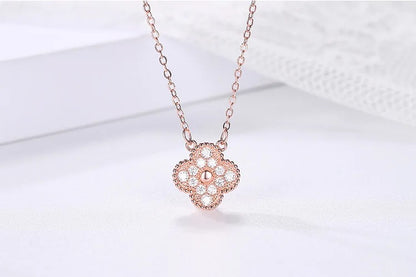 Full Rose Gold Pave Illuminaire Clover Set