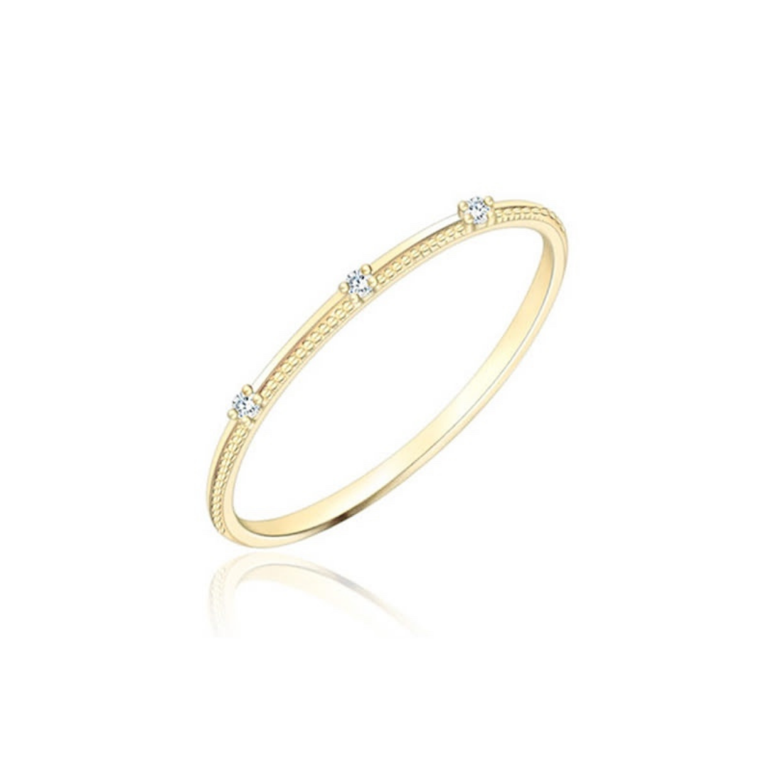 Gold Simplicity Stack Ring