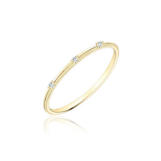 Gold Simplicity Stack Ring