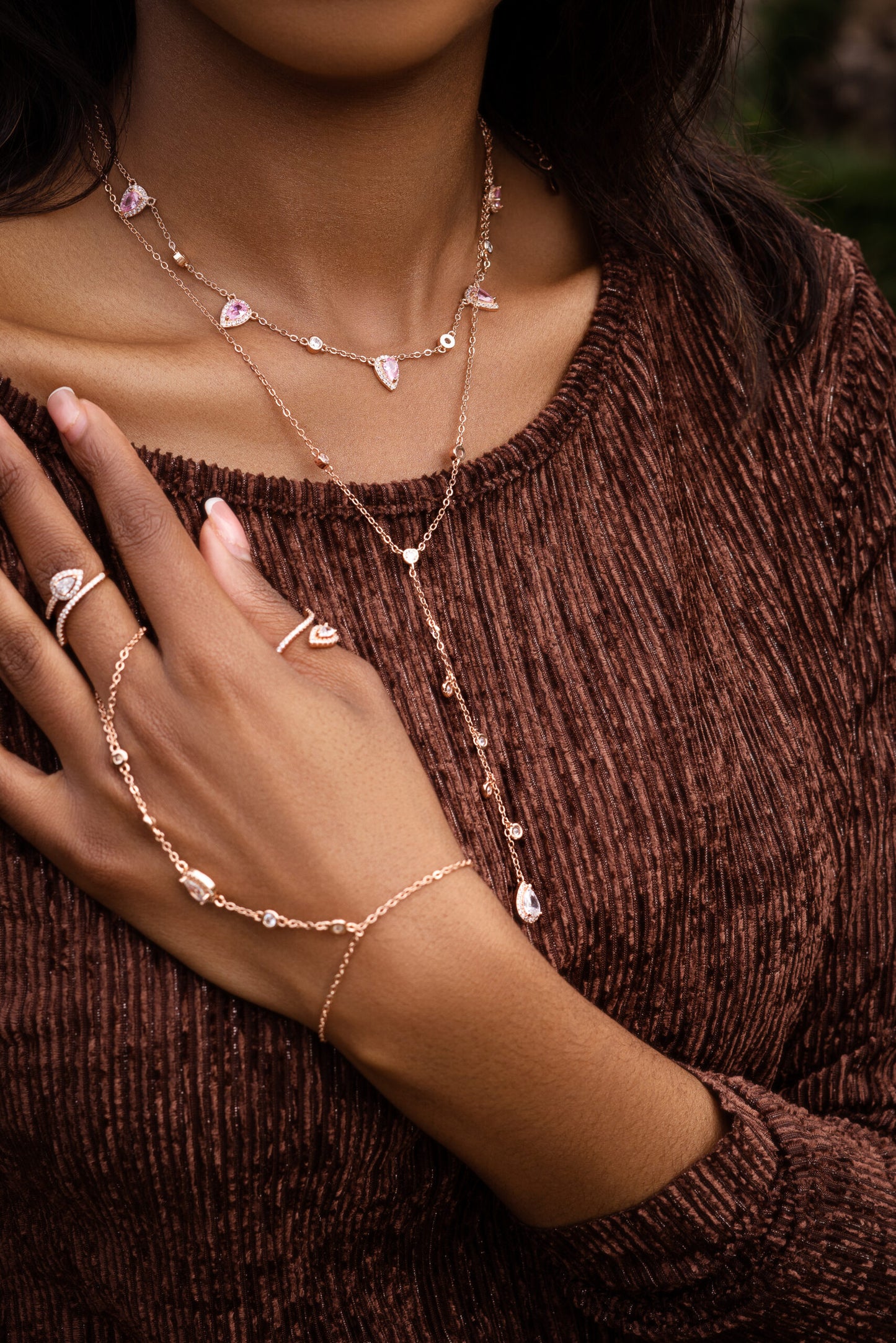 Ayanda Hand Chain (Necklace, Ring, Handchain)