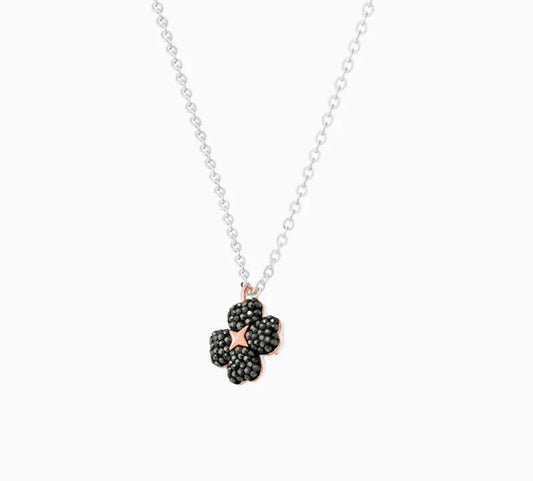 Silver Jet’aime Pendant (black/white reversible)