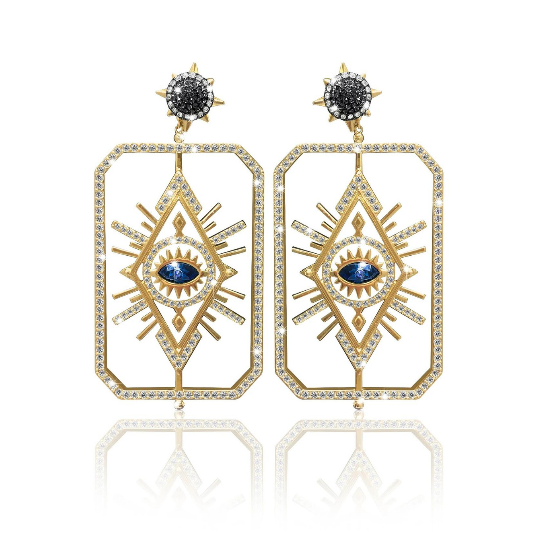 Gold Fortune Teller Earrings