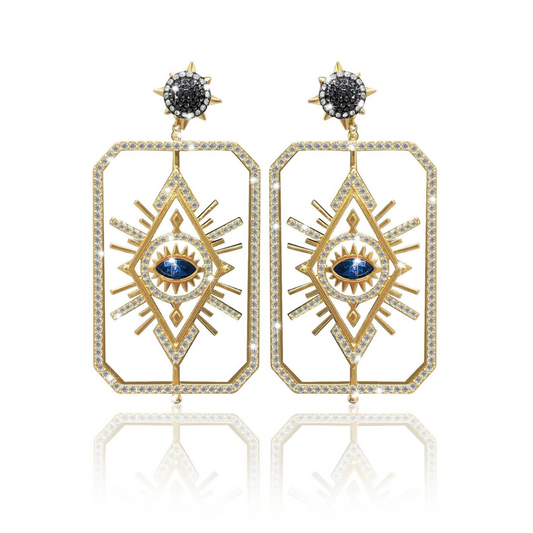 Gold Fortune Teller Earrings