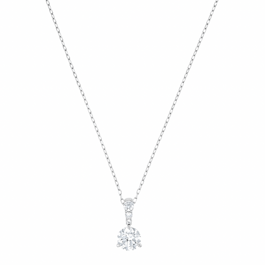 Solitaire Drop Pendant