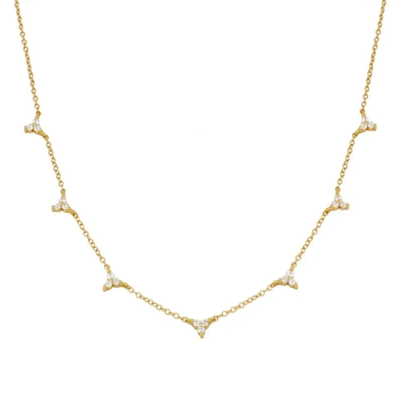 Gold 3 Point Necklace