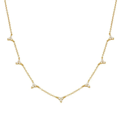 Gold 3 Point Necklace