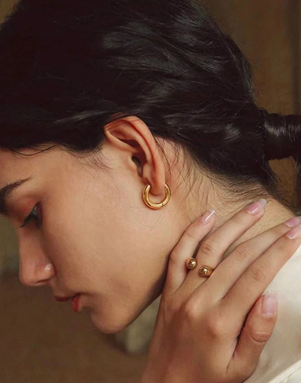 Chunky Hoop Earring