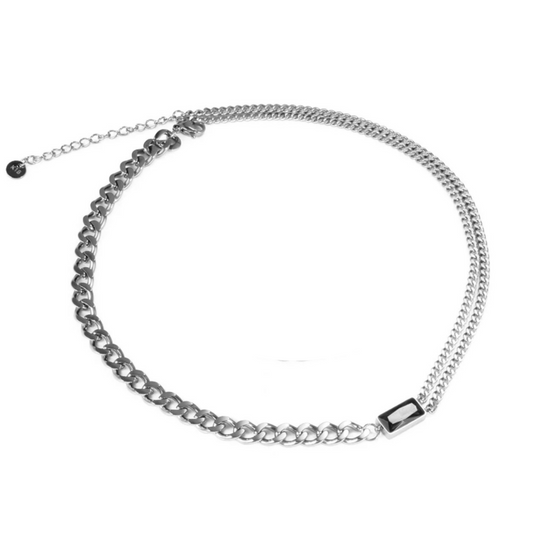 Liquorice Pewter Necklace