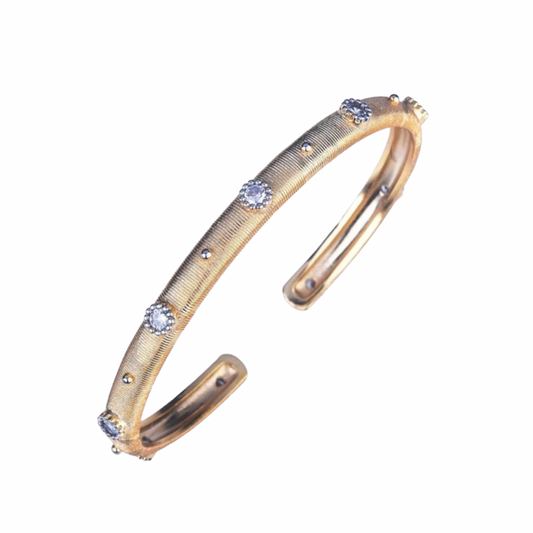 Vintage Brush Metal Bangle