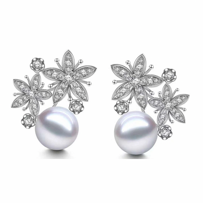 Katherine Pearl Earring (Silver, Pink, Green)