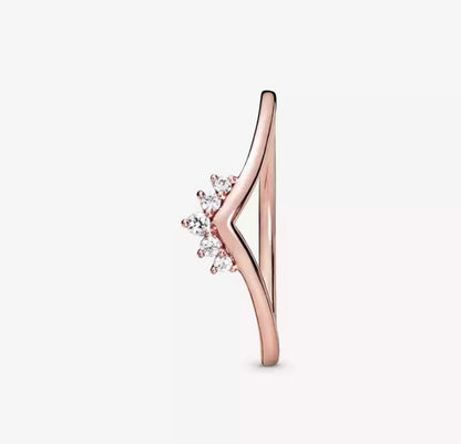 Rose Gold Wishbone Stack Ring