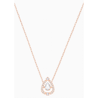 Rose Dancing Pear Pave Necklace