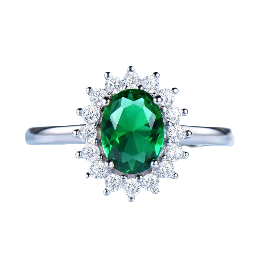 Vintage Emerald Diana Set