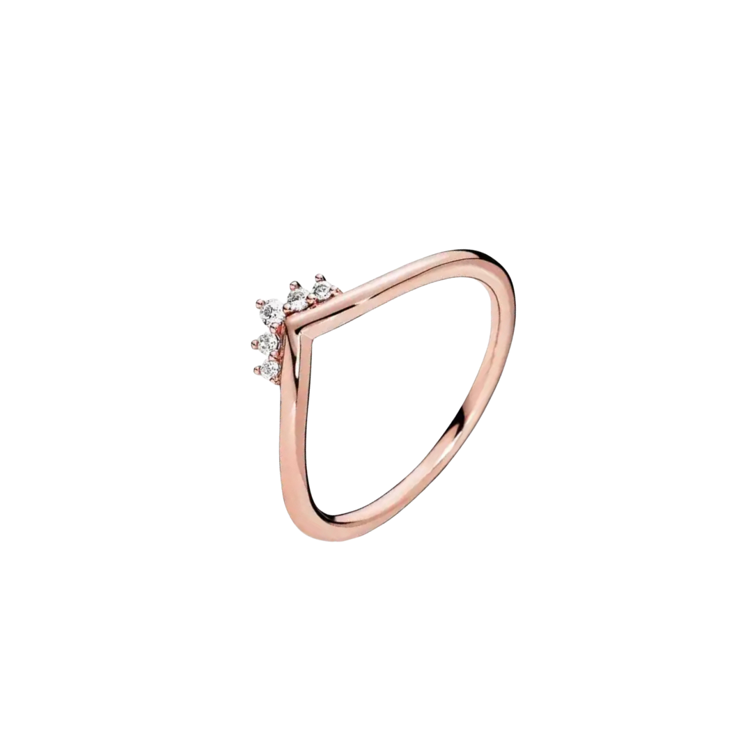 Rose Gold Wishbone Stack Ring