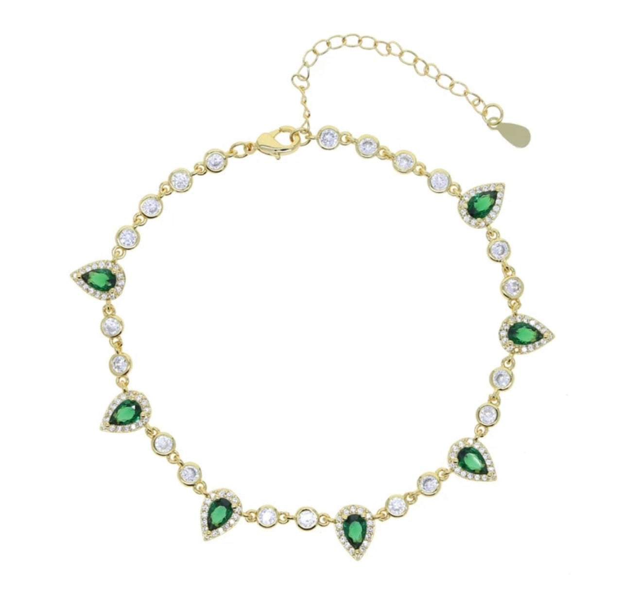 Emerald Odessa Anklet