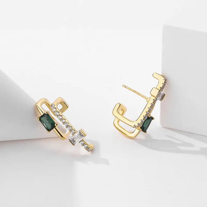 Green & Gold Marina Earring