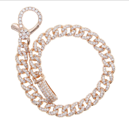 Rose Gold Tzar Cuban Bracelet