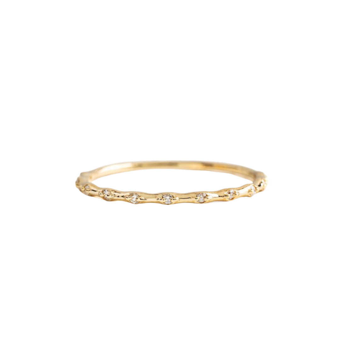 Gold Flow Stack Ring