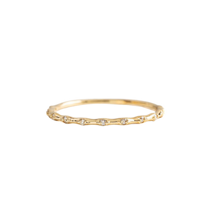 Gold Flow Stack Ring