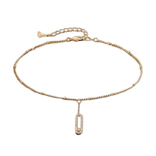 Gold Messika Charm Anklet