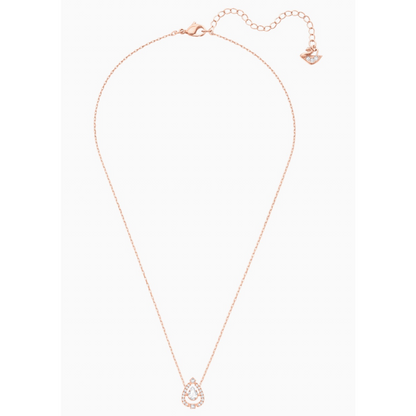 Rose Dancing Pear Pave Necklace