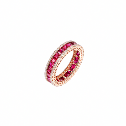 Ruby Princessa Eternity Ring