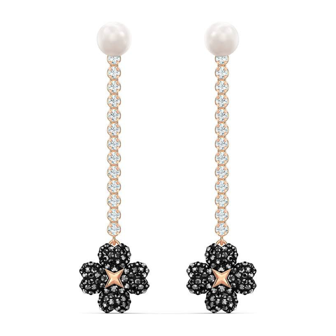 Rose Gold Jet’aime Tennis Earring