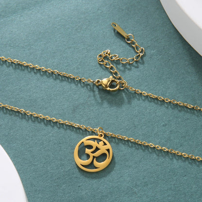 Gold Classic Aum Pendant