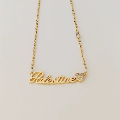 With Love From Palestine Necklace