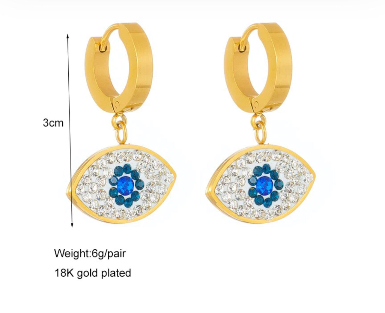 Summer Nights Evil Eye Earring