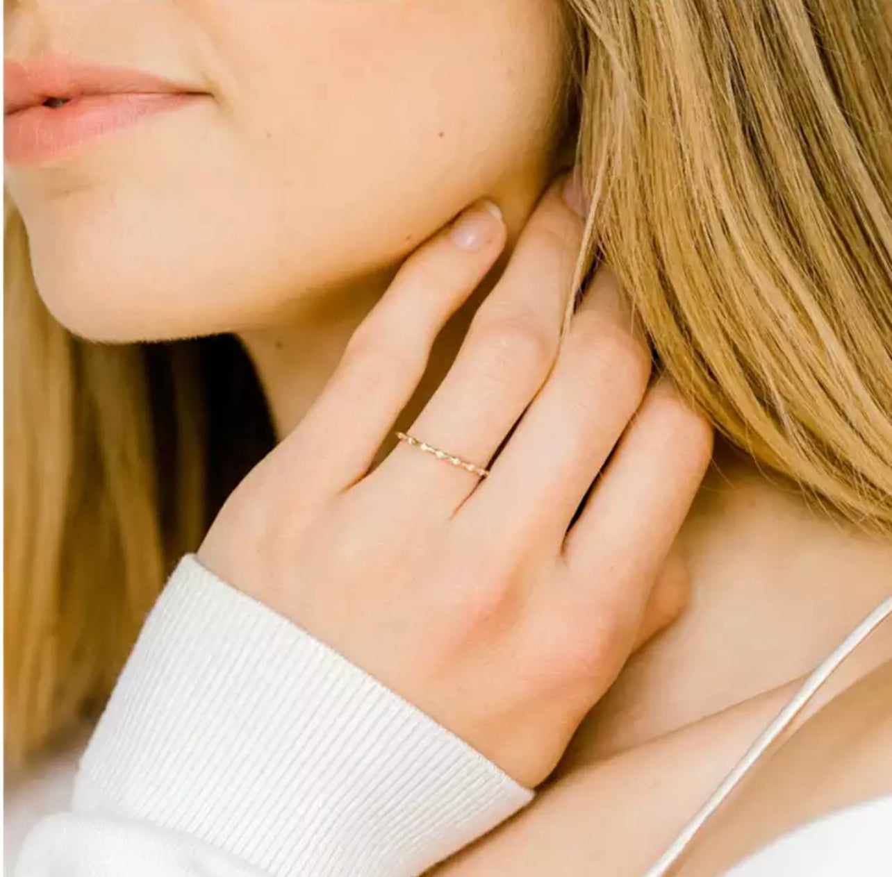 Gold Flow Stack Ring