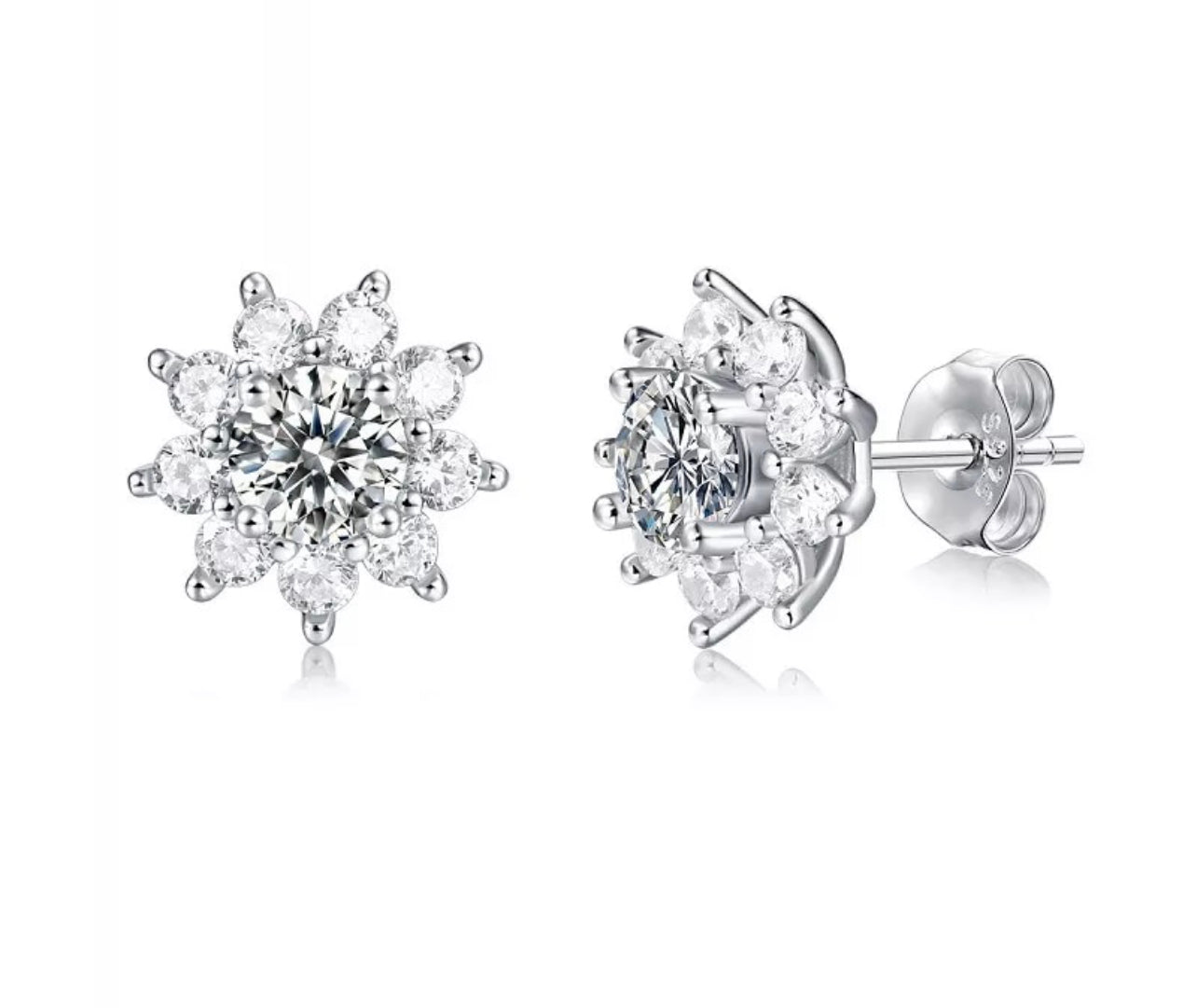 Let There Be Light Moissanite Stud
