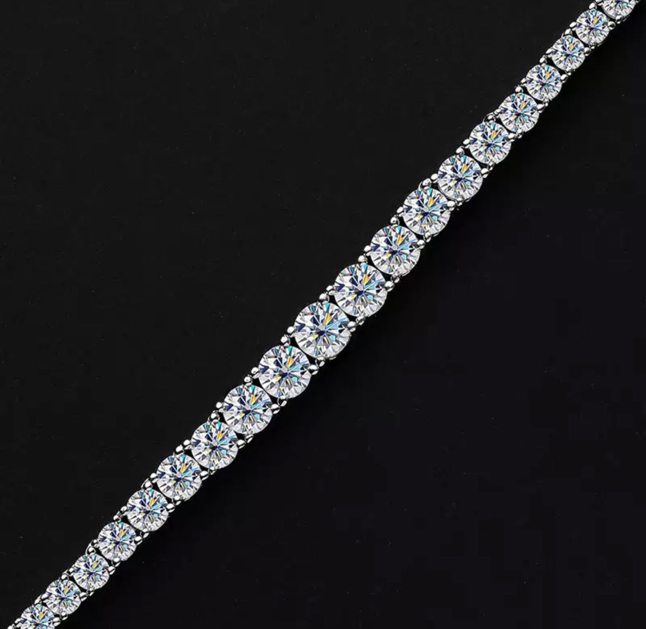 Marilyn Moissanite Tennis Necklace (15carat)