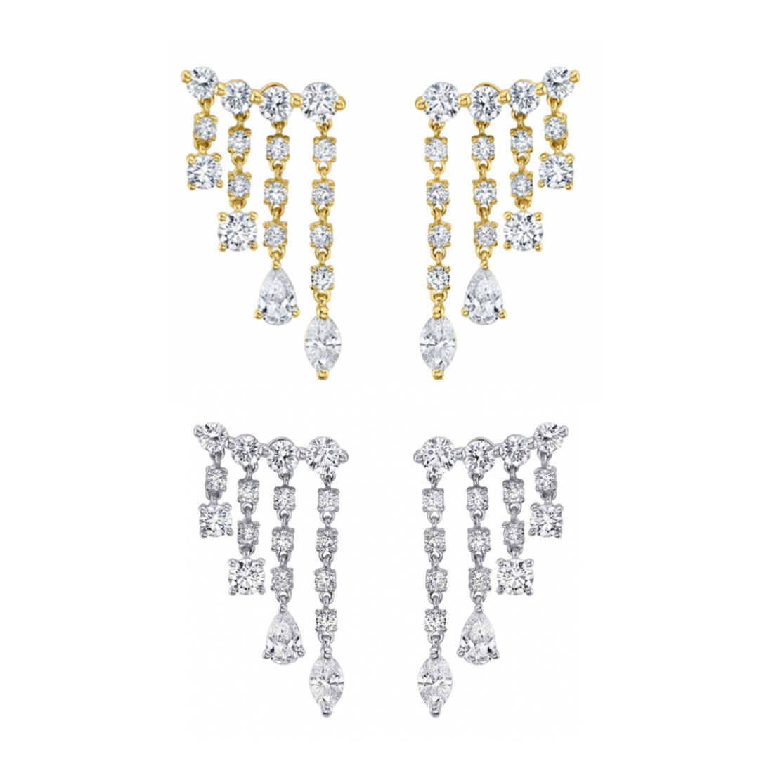 Diamond Rain Earring