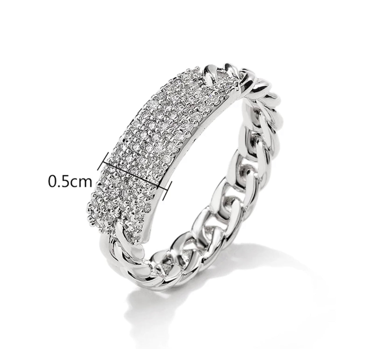 Micro Inlay Bar Ring