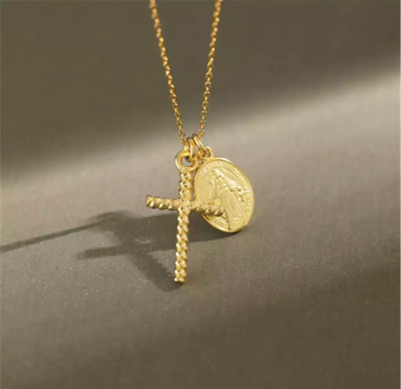 Gold Faith Necklace