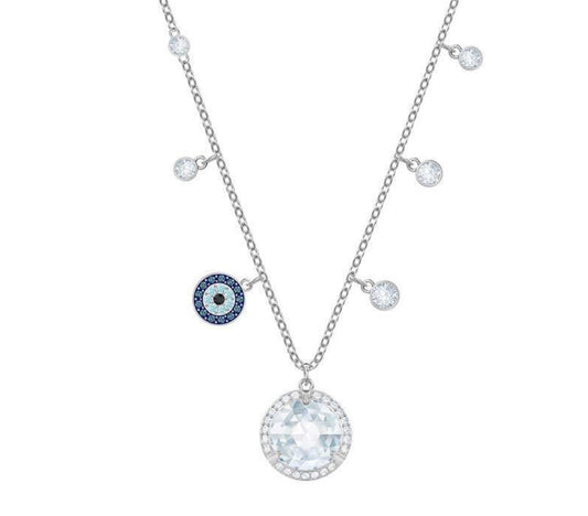 Soulful Moon Evil Eye Necklace