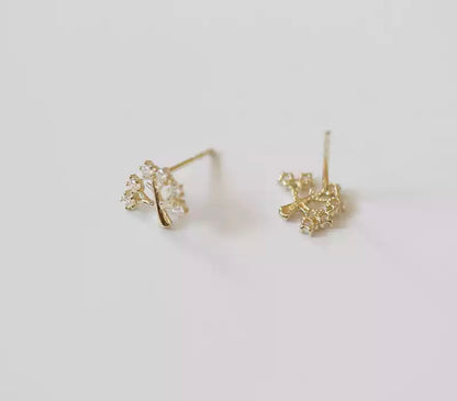 Gold Tree of Life Studs