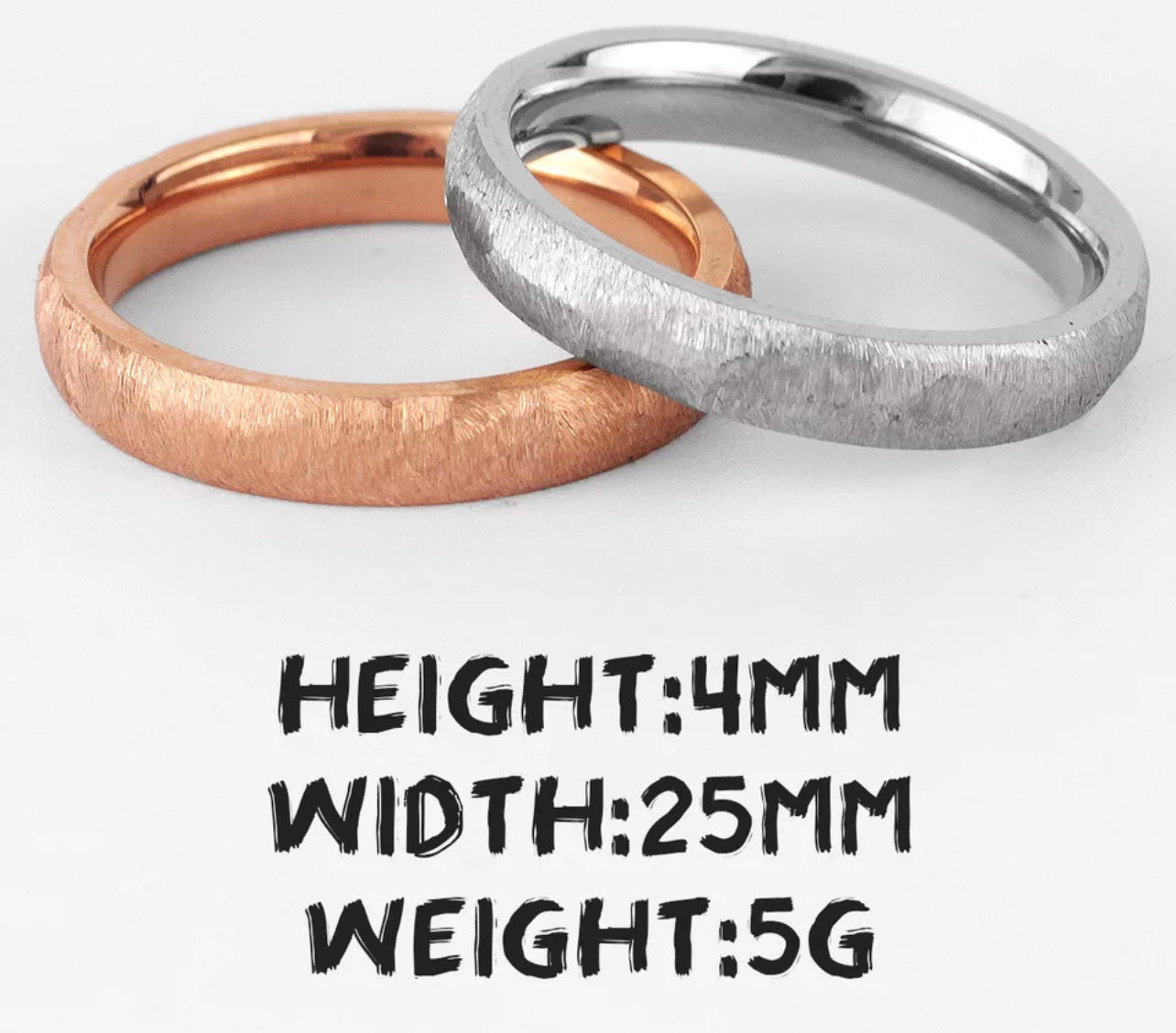 Textured Brush Ring