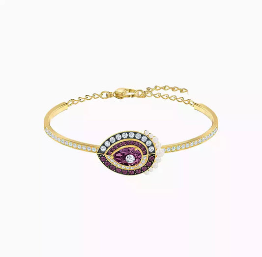 Mystical Pearl Evil Eye Bangle